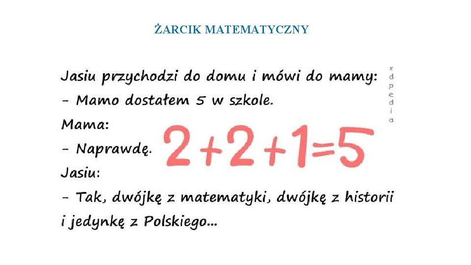 ŻARCIK MATEMATYCZNY 