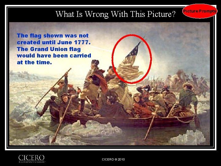 What Is Wrong With This Picture? The flag shown was not created until June