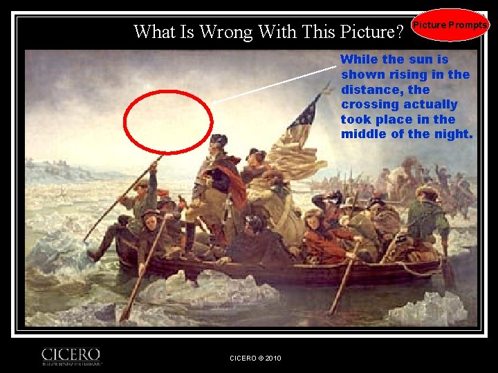 What Is Wrong With This Picture? Picture Prompts While the sun is shown rising