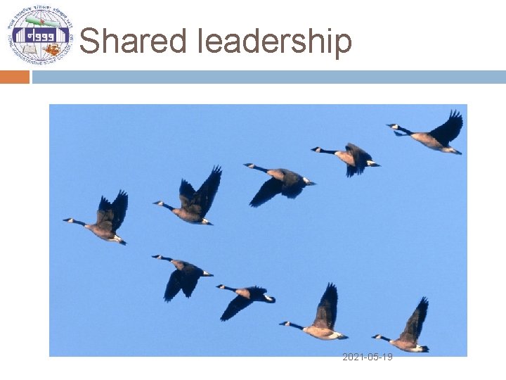 Shared leadership 2021 -05 -19 