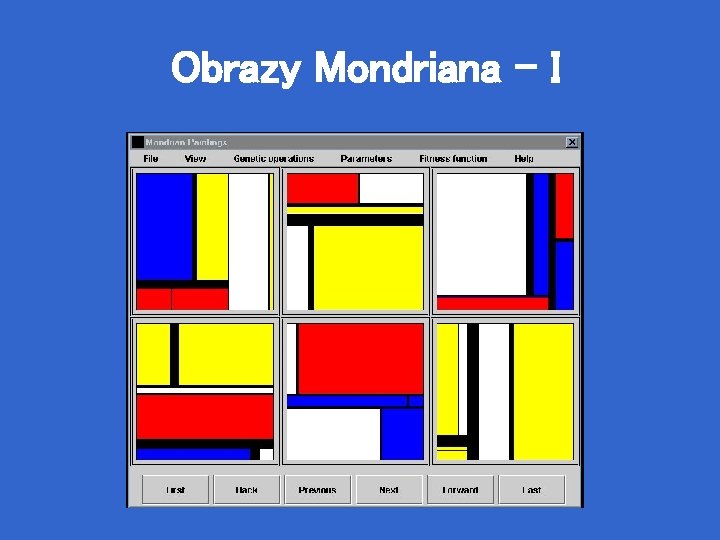 Obrazy Mondriana - I 
