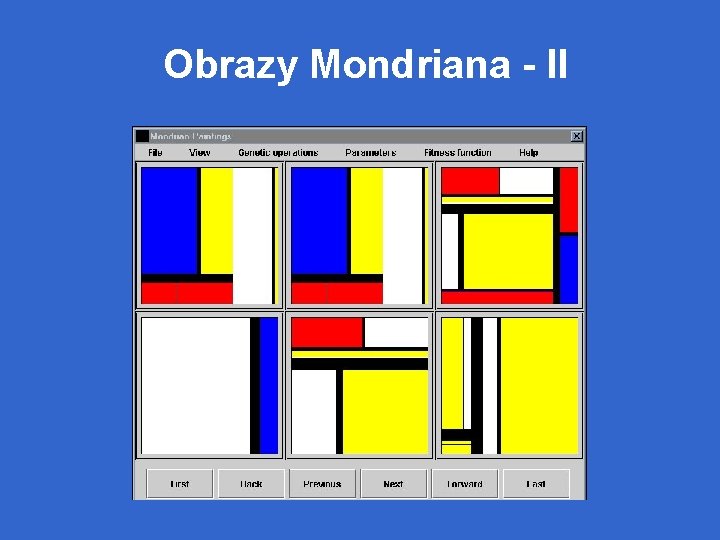 Obrazy Mondriana - II 
