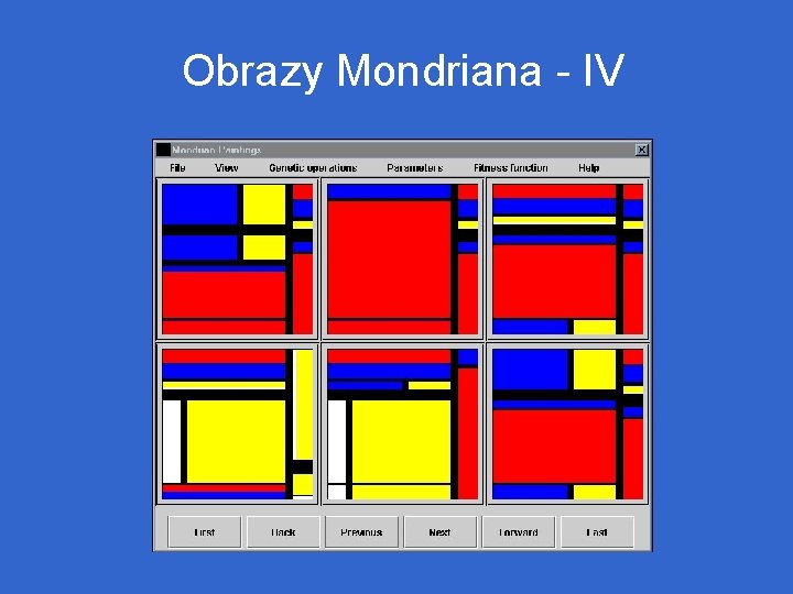 Obrazy Mondriana - IV 