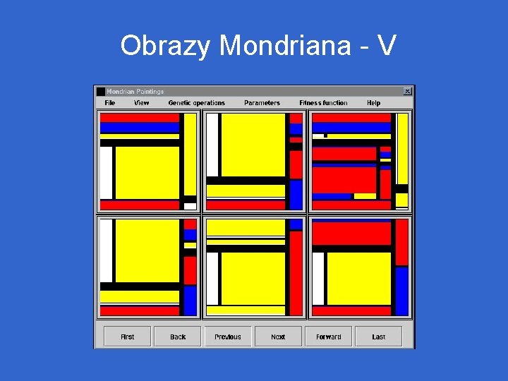Obrazy Mondriana - V 
