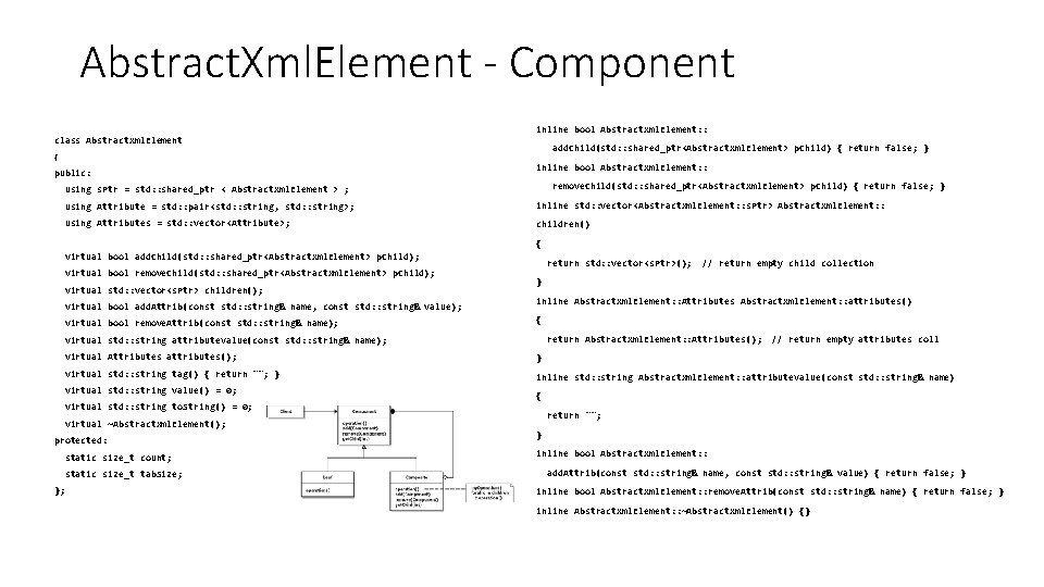 Abstract. Xml. Element - Component inline bool Abstract. Xml. Element: : class Abstract. Xml.