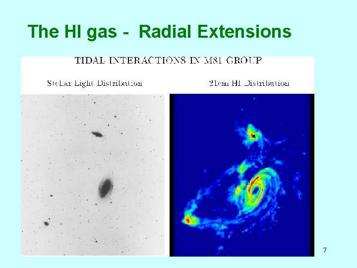 The HI gas - Radial Extensions 7 