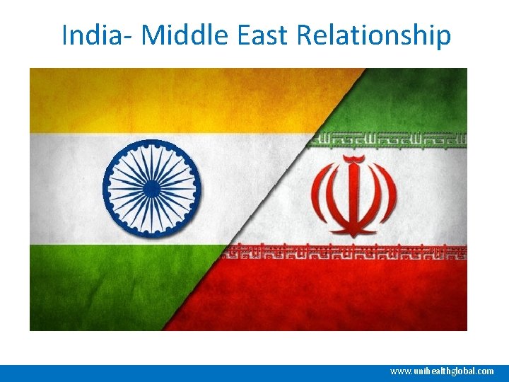 India- Middle East Relationship www. unihealthglobal. com 