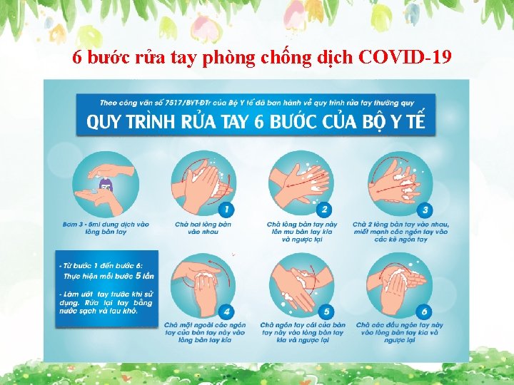 6 bước rửa tay phòng chống dịch COVID-19 