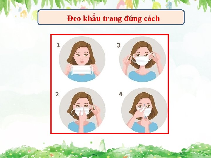 Đeo khẩu trang đúng cách 