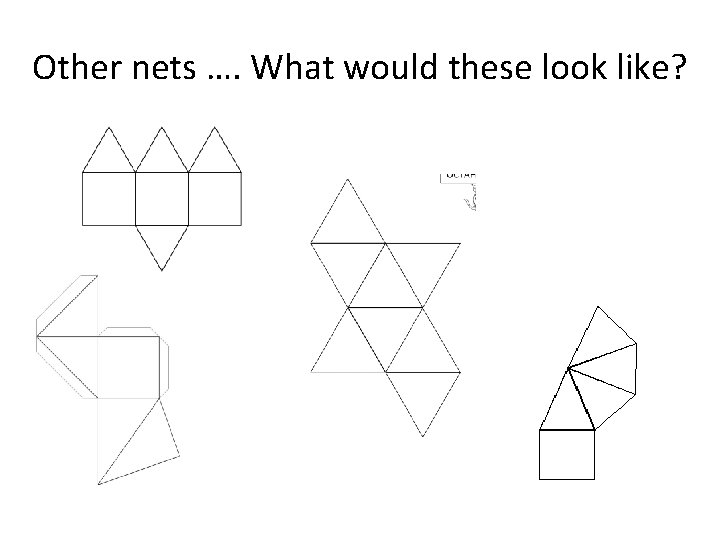 Other nets …. What would these look like? 