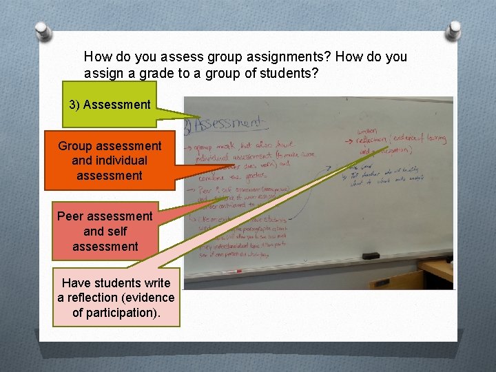 How do you assess group assignments? How do you assign a grade to a