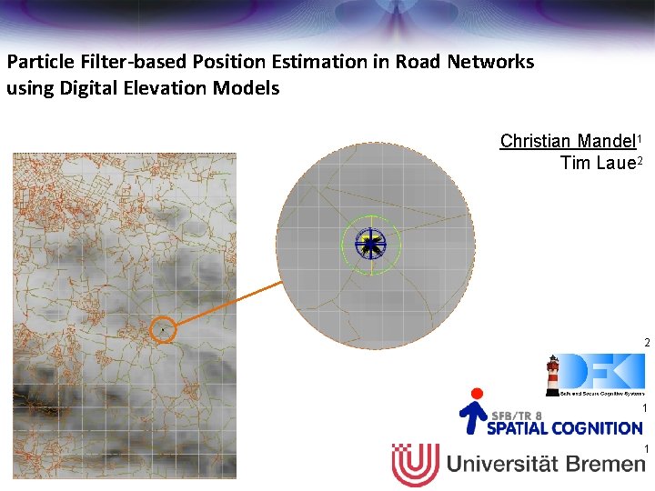 Particle Filter-based Position Estimation in Road Networks using Digital Elevation Models Christian Mandel 1