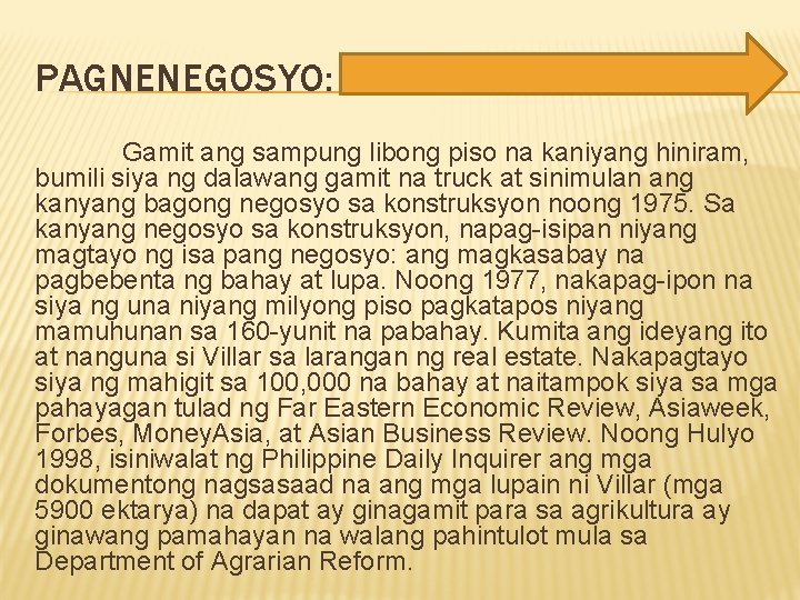 PAGNENEGOSYO: Gamit ang sampung libong piso na kaniyang hiniram, bumili siya ng dalawang gamit PAGNENEGOSYO: Gamit ang sampung libong piso na kaniyang hiniram, bumili siya ng dalawang gamit