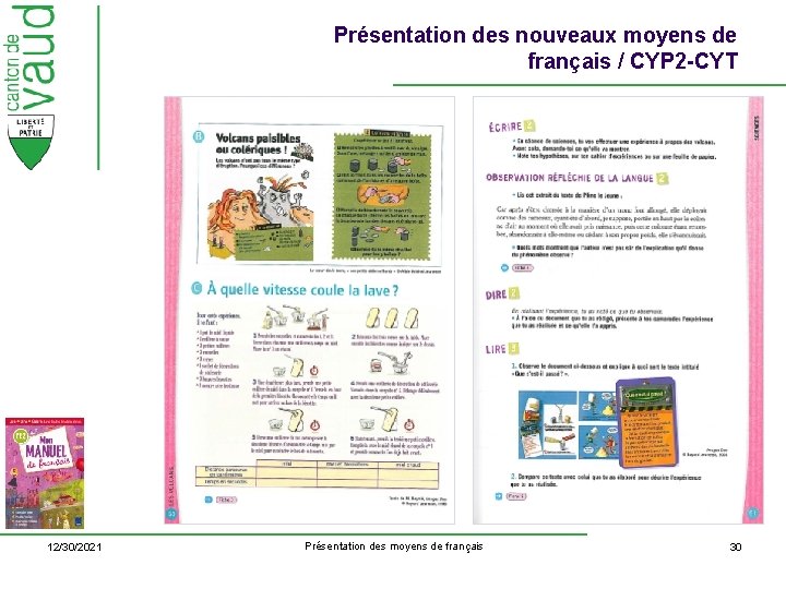 Présentation des nouveaux moyens de français / CYP 2 -CYT 12/30/2021 Présentation des moyens