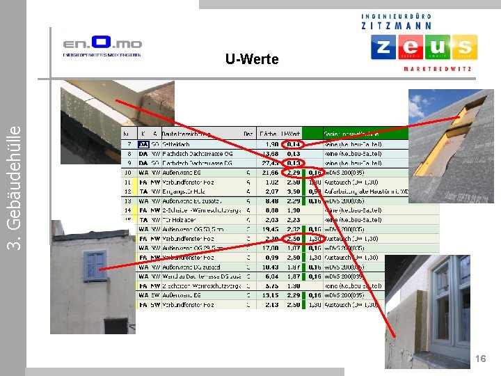 3. Gebäudehülle U-Werte 16 