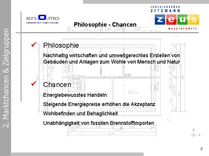 2. Marktchancen & Zielgruppen Philosophie - Chancen Philosophie Nachhaltig wirtschaften und umweltgerechtes Erstellen von