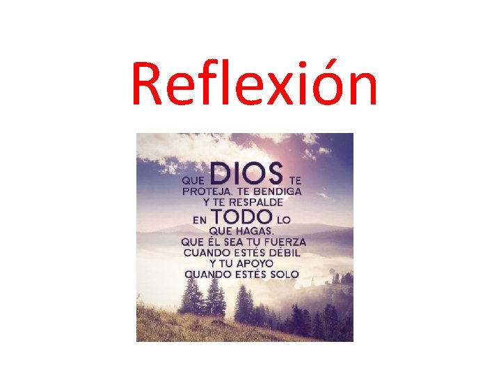 Reflexión 
