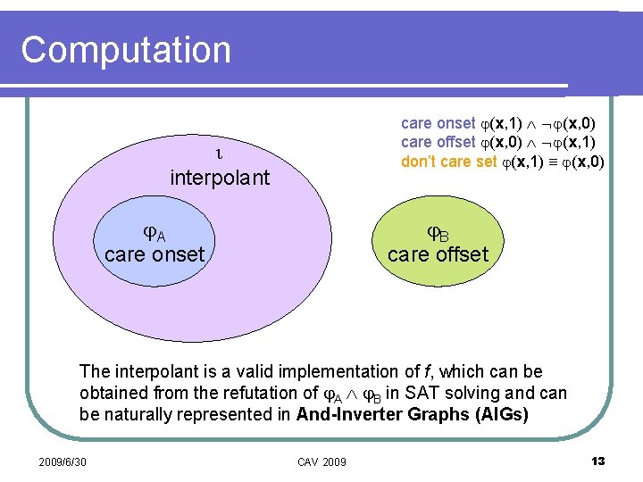 Computation care onset (x, 1) (x, 0) care offset (x, 0) (x, 1) don’t