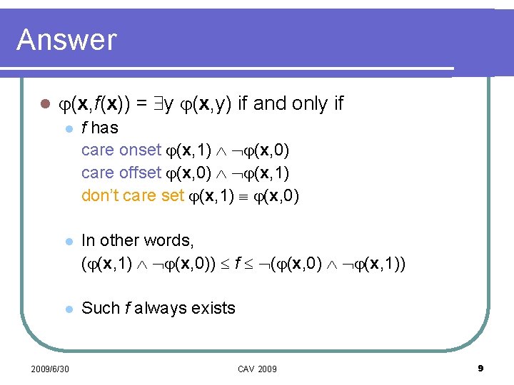 Answer l (x, f(x)) = y (x, y) if and only if l f