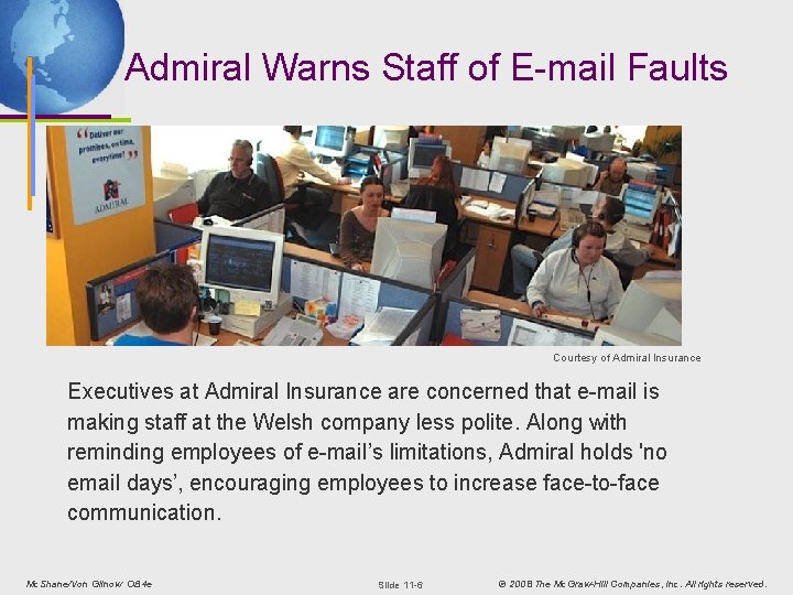 Admiral Warns Staff of E-mail Faults Courtesy of Admiral Insurance Executives at Admiral Insurance