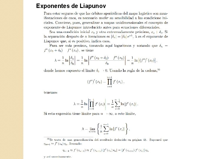 Exponentes de Liapunov 