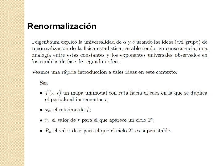 Renormalización 