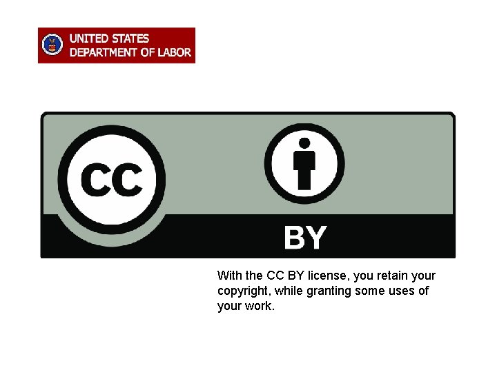 With the CC BY license, you retain your copyright, while granting some uses of