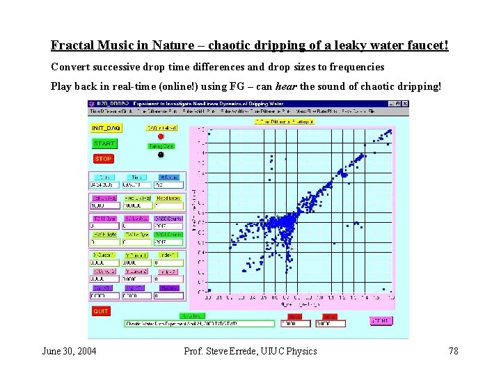 Fractal Music in Nature – chaotic dripping of a leaky water faucet! Convert successive Fractal Music in Nature – chaotic dripping of a leaky water faucet! Convert successive