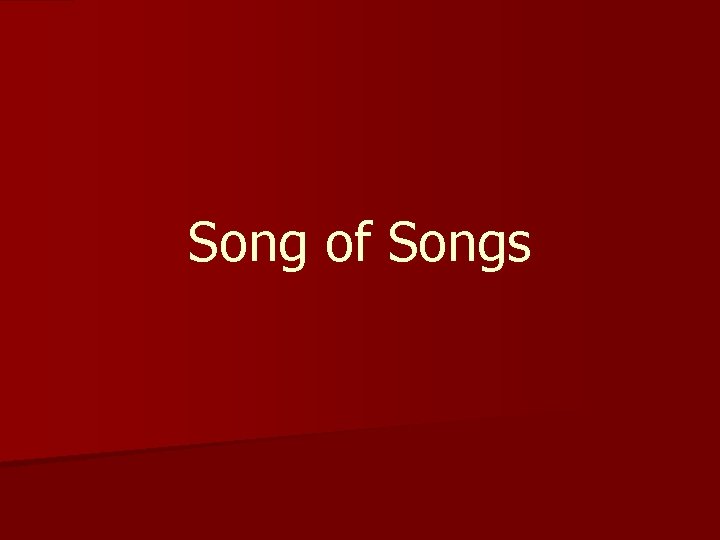 Song of Songs 