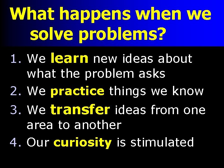 Problems Now Solved Today problem solving Problem Solving Problems have always