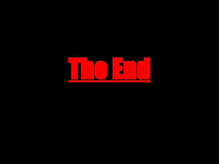 The End 