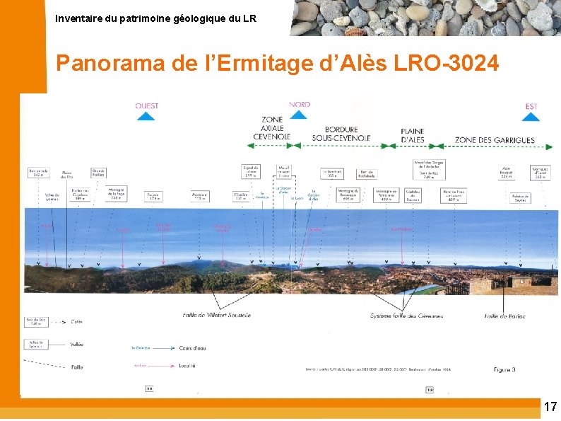 Inventaire du patrimoine géologique du LR Panorama de l’Ermitage d’Alès LRO-3024 17 