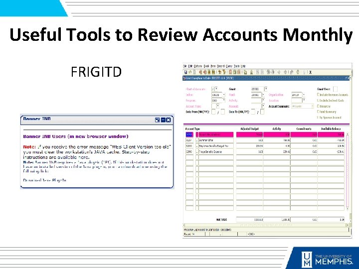 Useful Tools to Review Accounts Monthly FRIGITD 