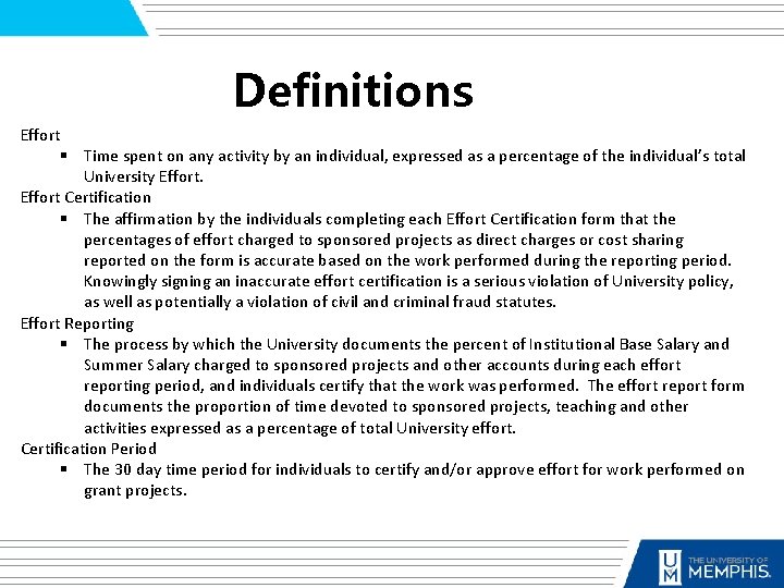 Definitions Effort § Time spent on any activity by an individual, expressed as a