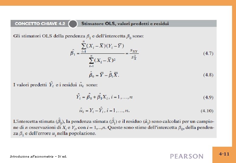 Introduzione all’econometria – IV ed. 4 -11 