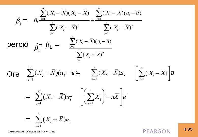 = perciò – β 1 = . Ora = = – – = Introduzione