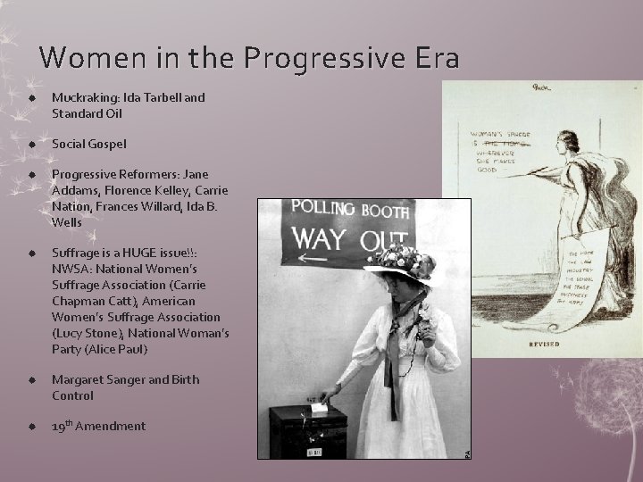 Women in the Progressive Era Muckraking: Ida Tarbell and Standard Oil Social Gospel Progressive