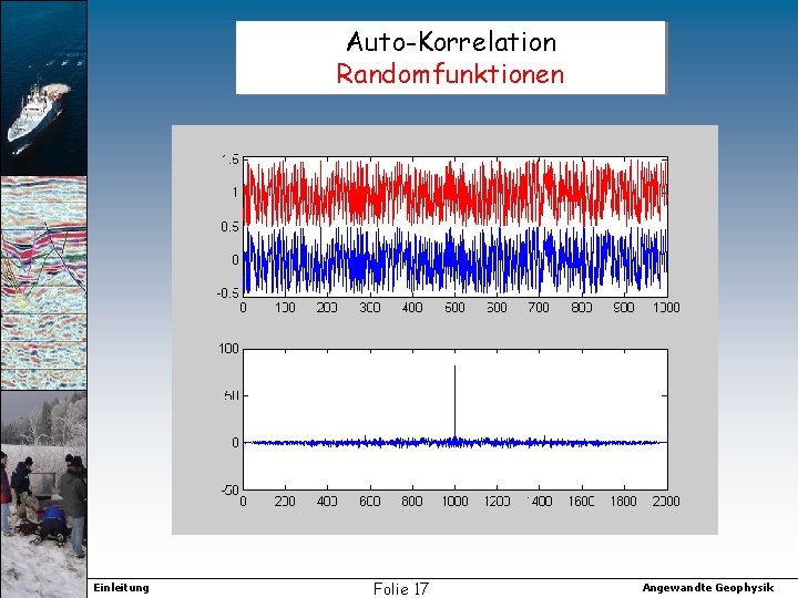 Auto-Korrelation Randomfunktionen Einleitung Folie 17 Angewandte Geophysik 