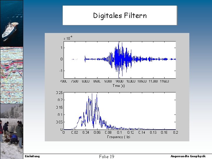 Digitales Filtern Einleitung Folie 19 Angewandte Geophysik 
