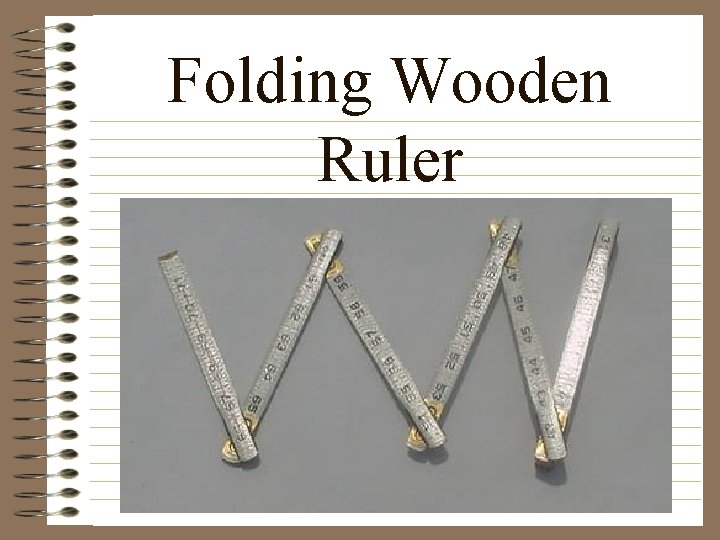 Folding Wooden Ruler 