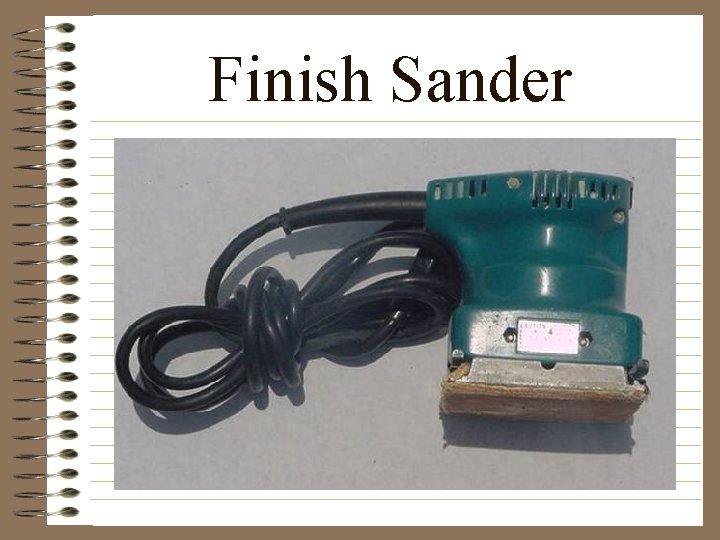 Finish Sander 