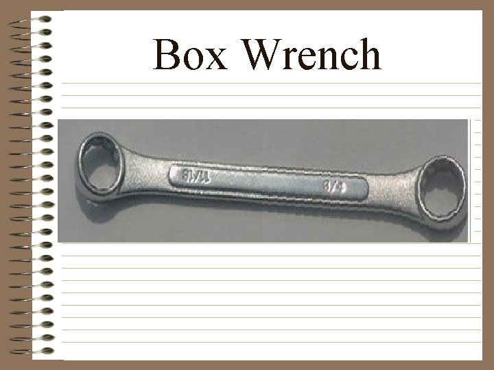 Box Wrench 
