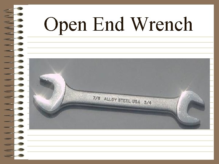 Open End Wrench 