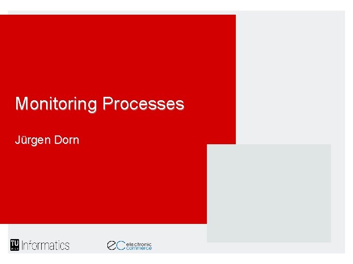 Monitoring Processes Jürgen Dorn 