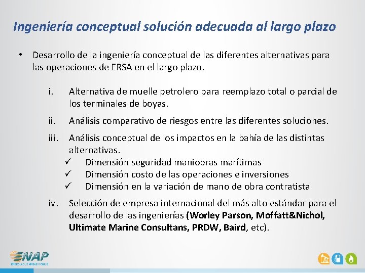 Ingeniería conceptual solución adecuada al largo plazo • Desarrollo de la ingeniería conceptual de Ingeniería conceptual solución adecuada al largo plazo • Desarrollo de la ingeniería conceptual de