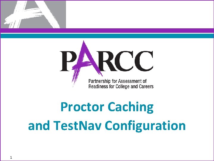 Proctor Caching and Test. Nav Configuration 1 