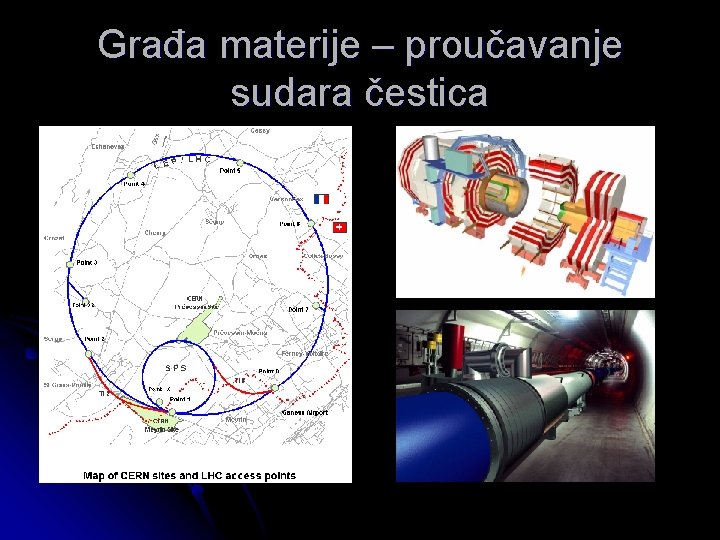 Građa materije – proučavanje sudara čestica 