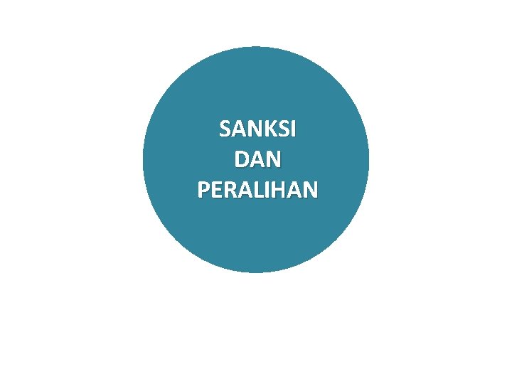 SANKSI DAN PERALIHAN 