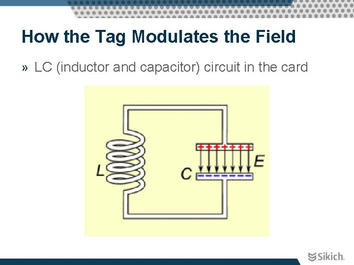 How the Tag Modulates the Field » LC (inductor and capacitor) circuit in the