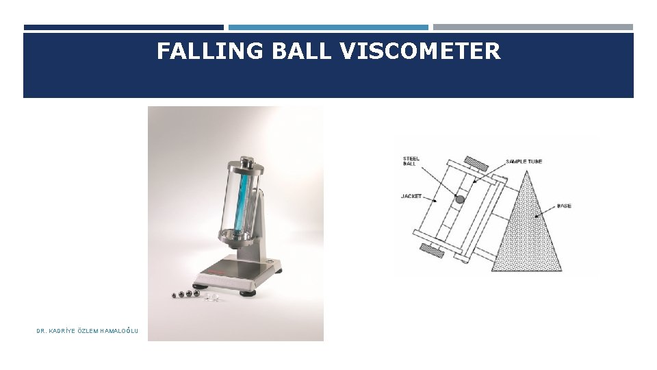 FALLING BALL VISCOMETER DR. KADRİYE ÖZLEM HAMALOĞLU 08. 10. 2018 
